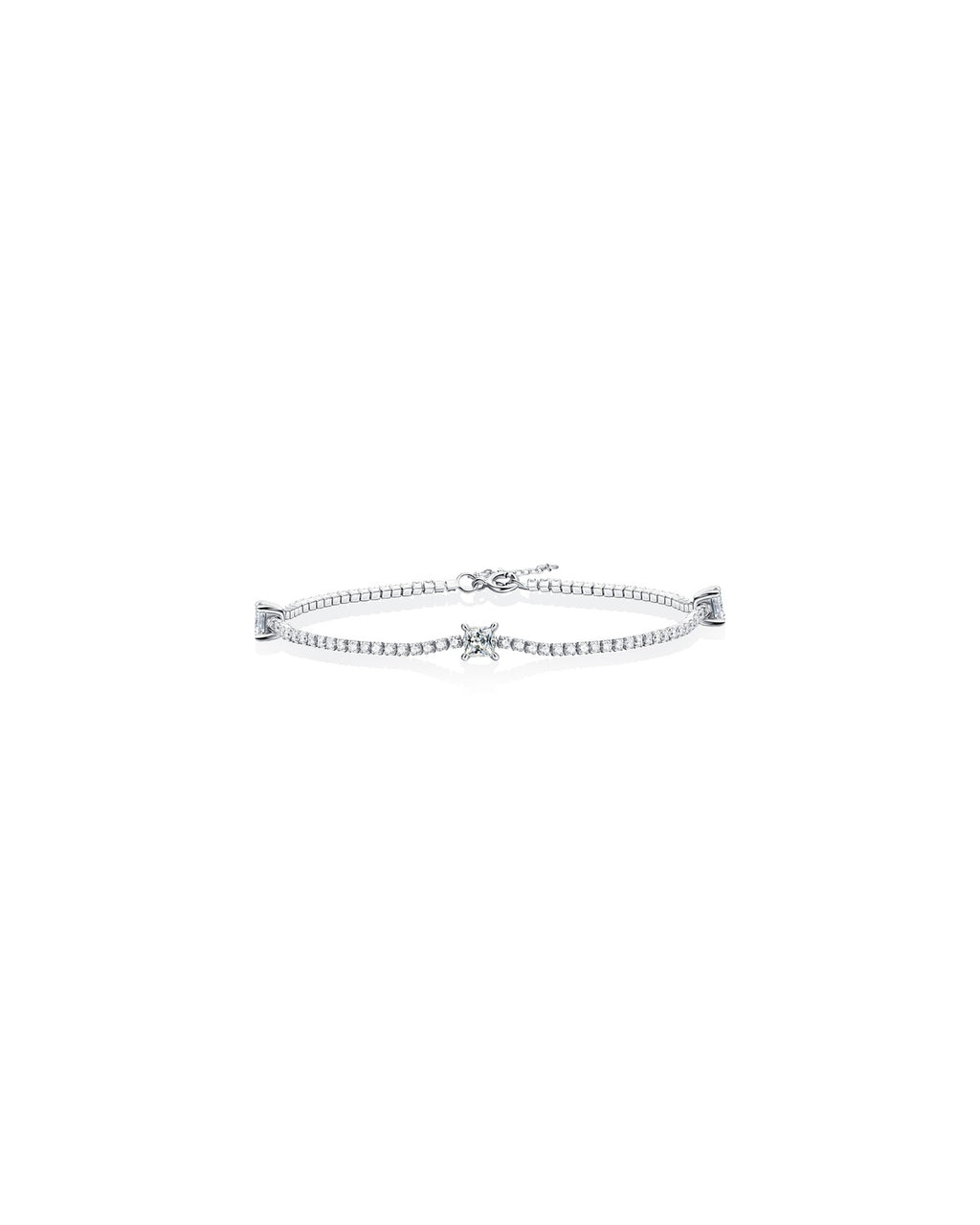 925 Sterling Silver Moissanite Bracelet - Dreamy Starlight