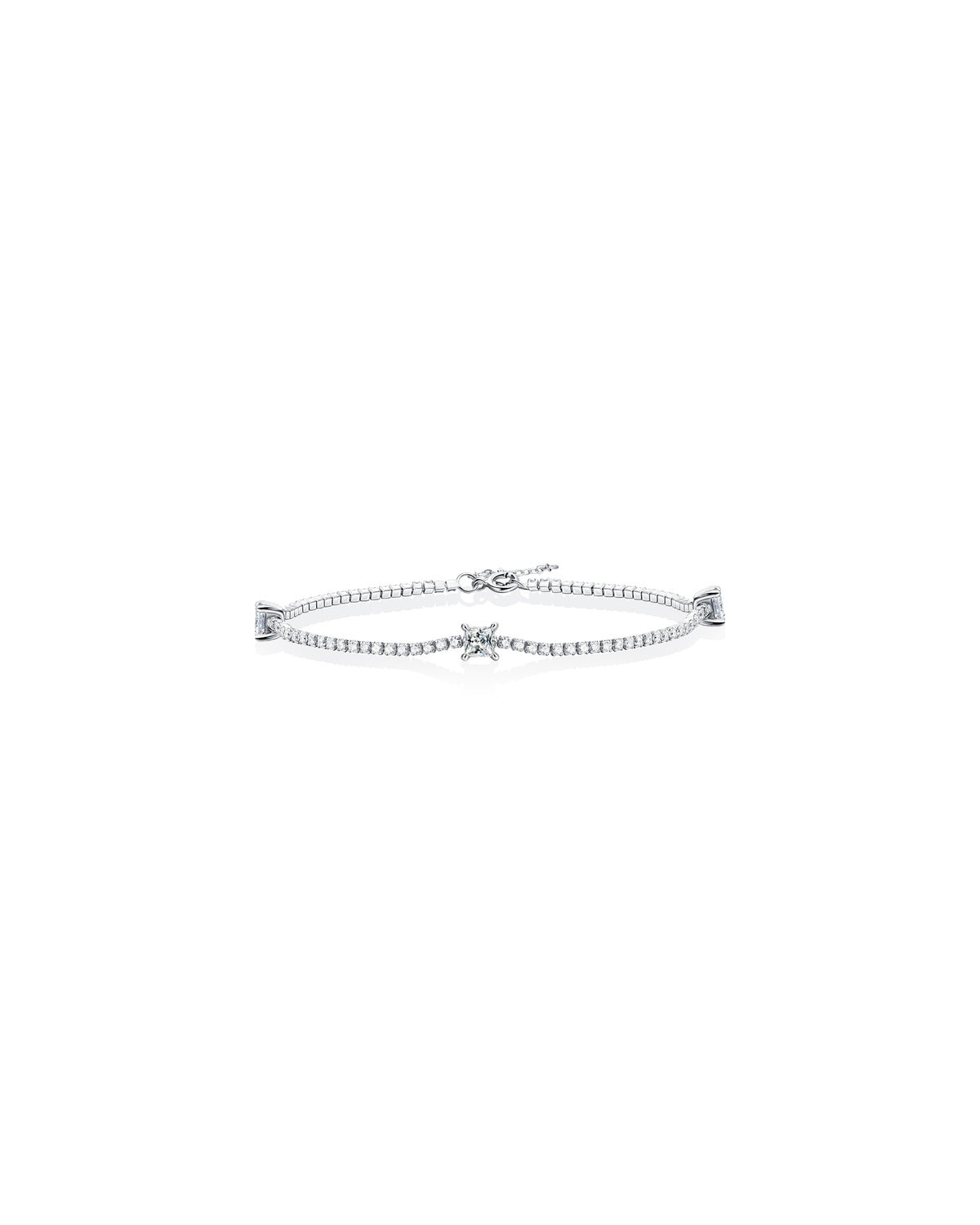 925 Sterling Silver Moissanite Bracelet - Dreamy Starlight
