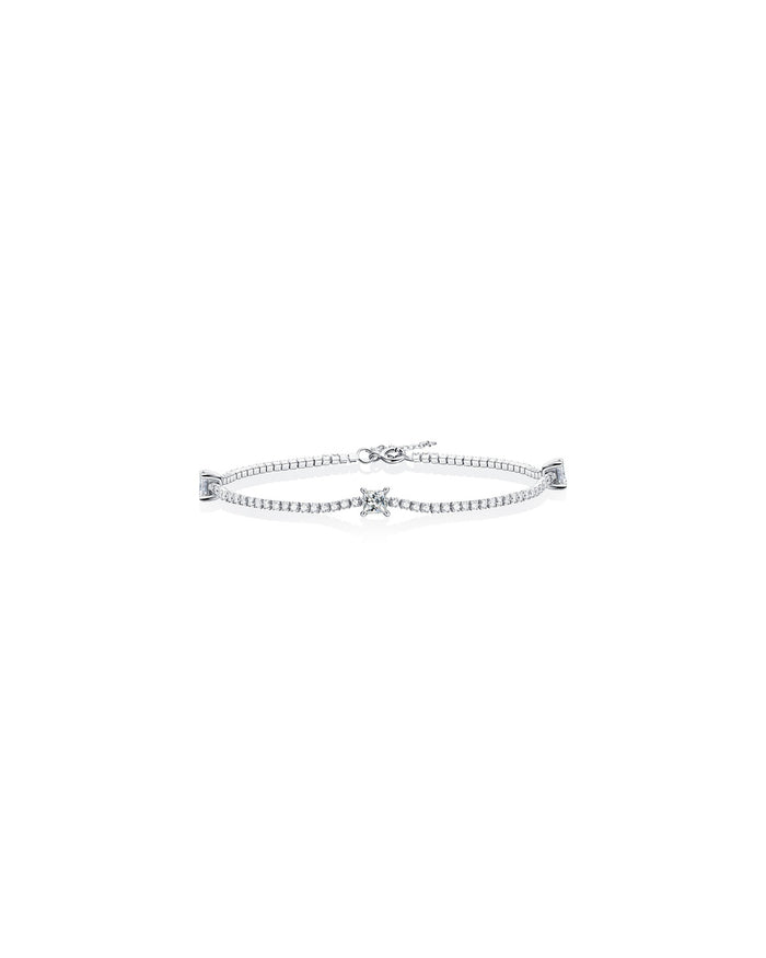 925 Sterling Silver Moissanite Bracelet - Dreamy Starlight