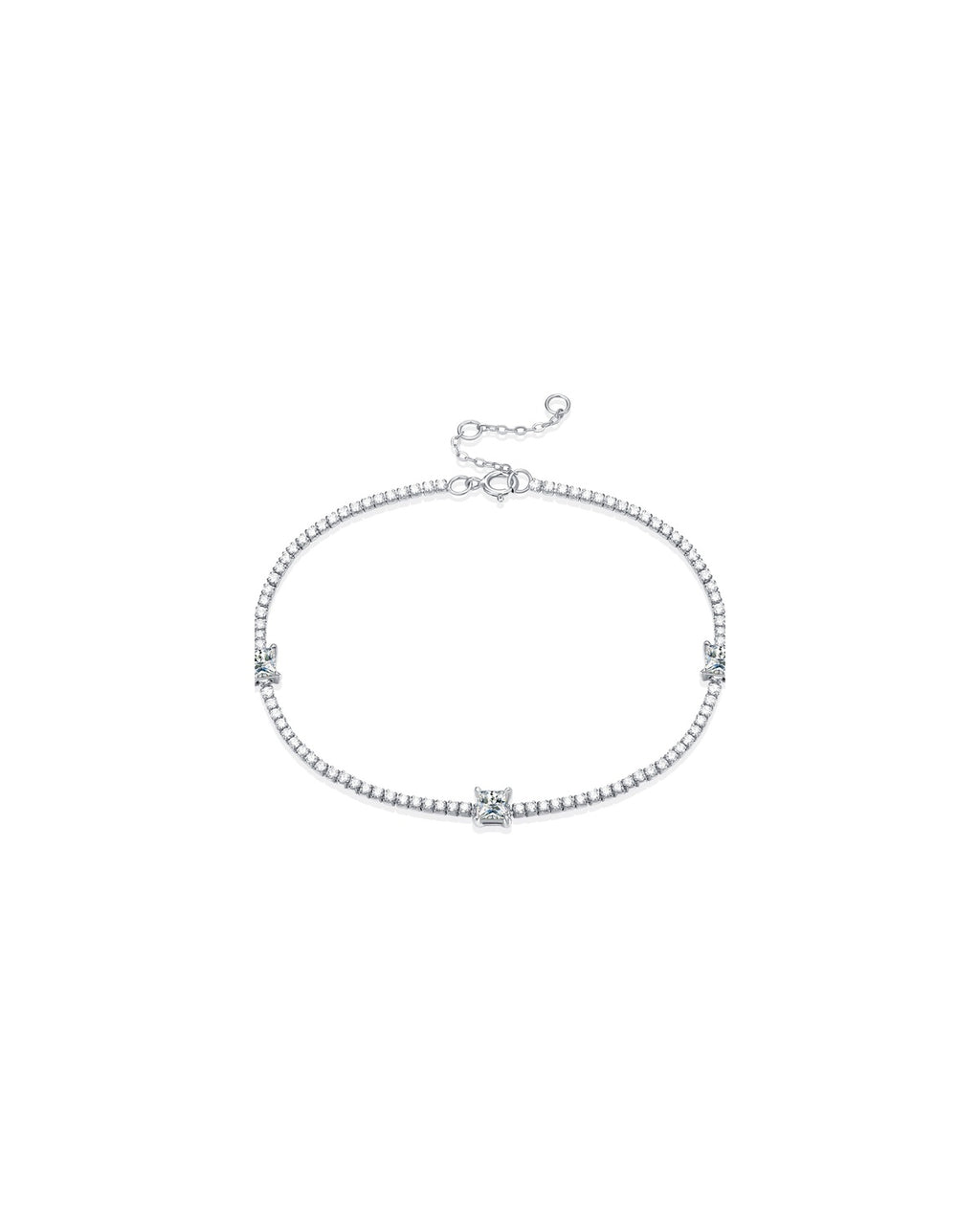 925 Sterling Silver Moissanite Bracelet - Dreamy Starlight