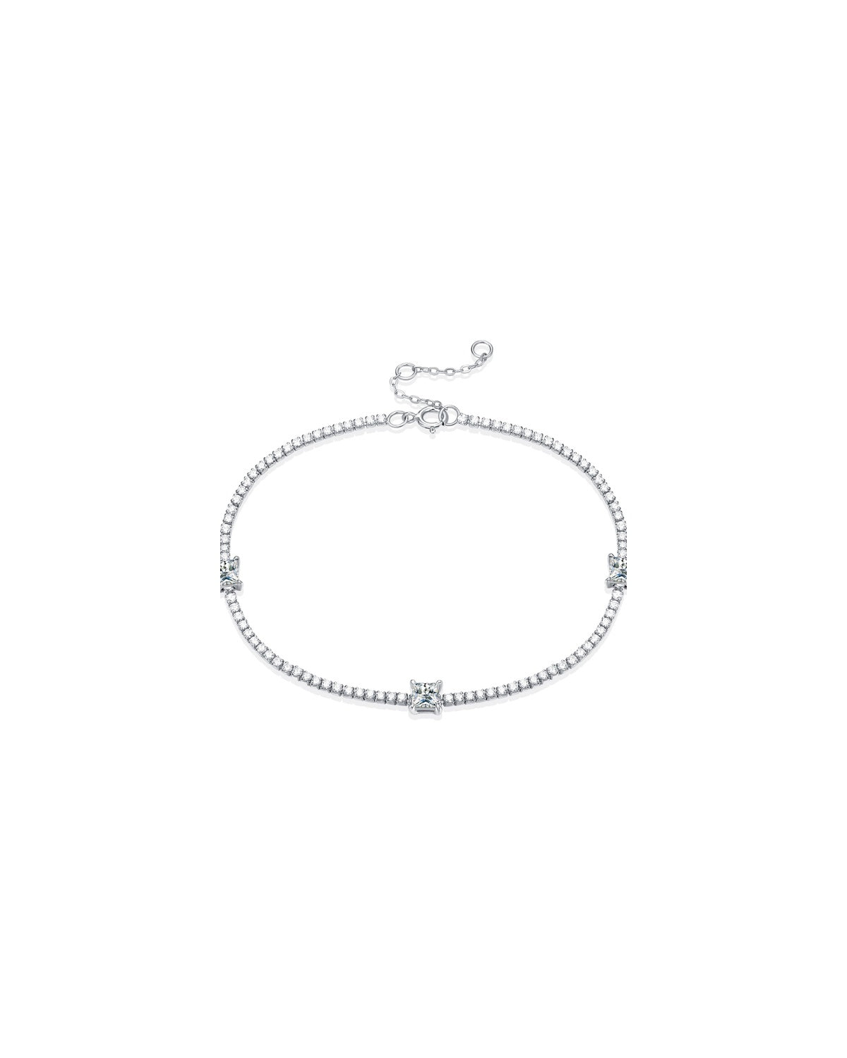 925 Sterling Silver Moissanite Bracelet - Dreamy Starlight