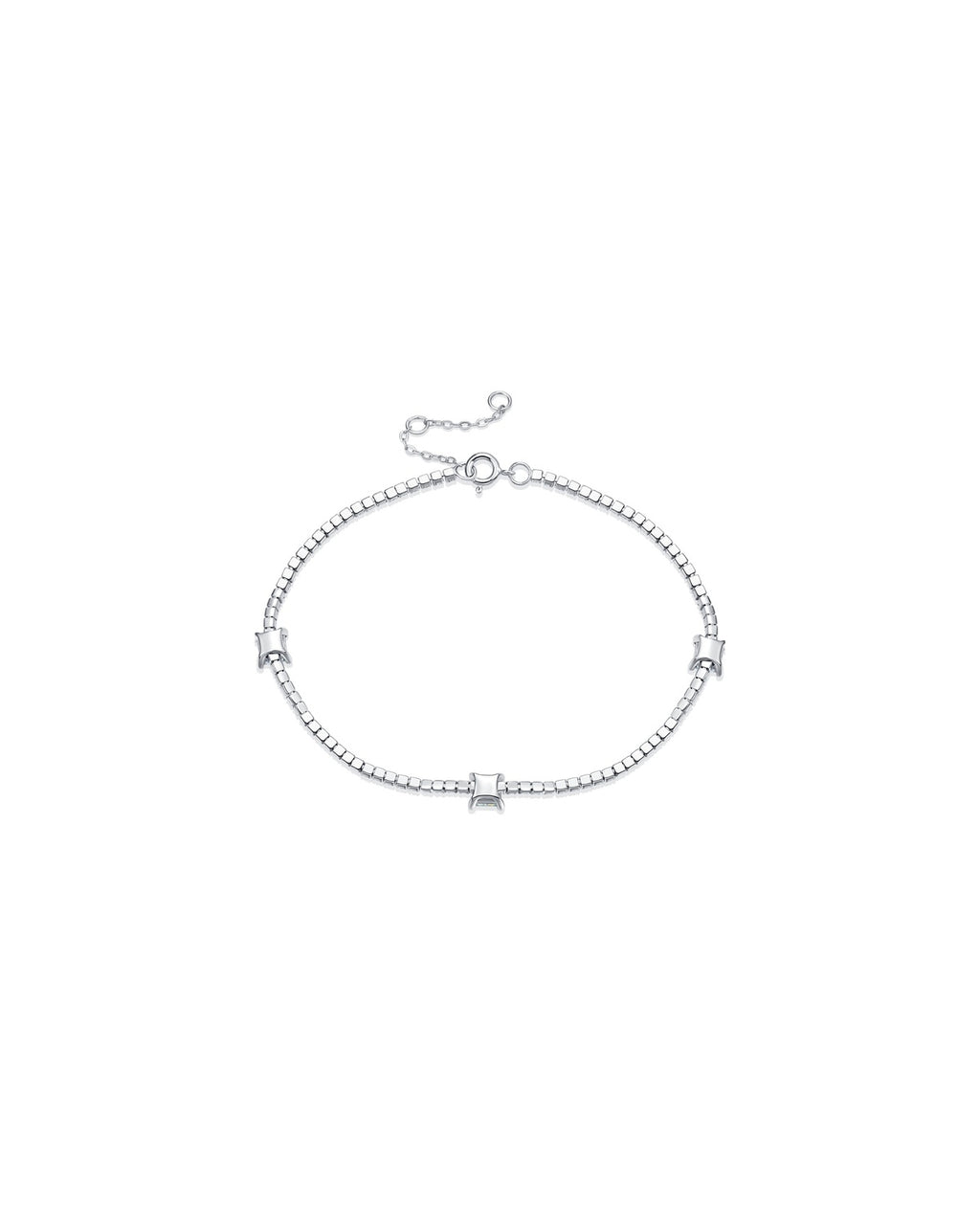 925 Sterling Silver Moissanite Bracelet - Dreamy Starlight