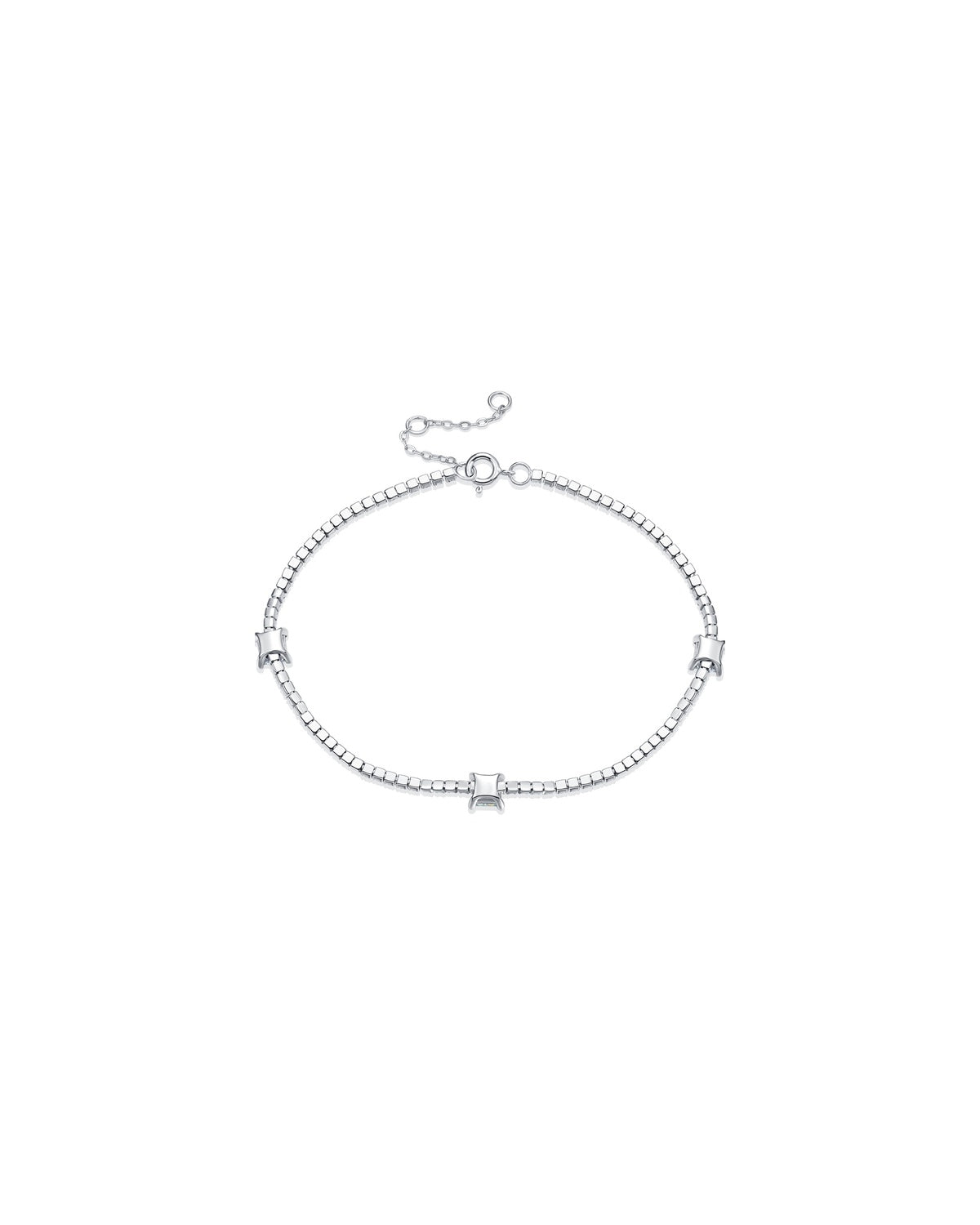 925 Sterling Silver Moissanite Bracelet - Dreamy Starlight