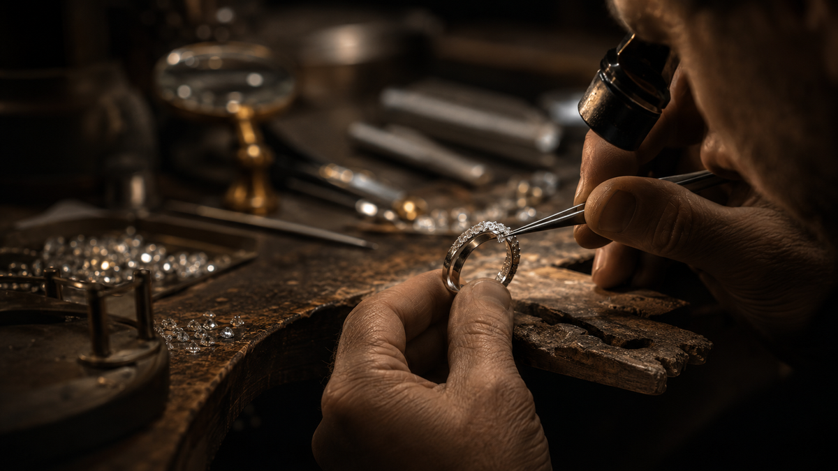 Fine jewelry manufacturing workshop