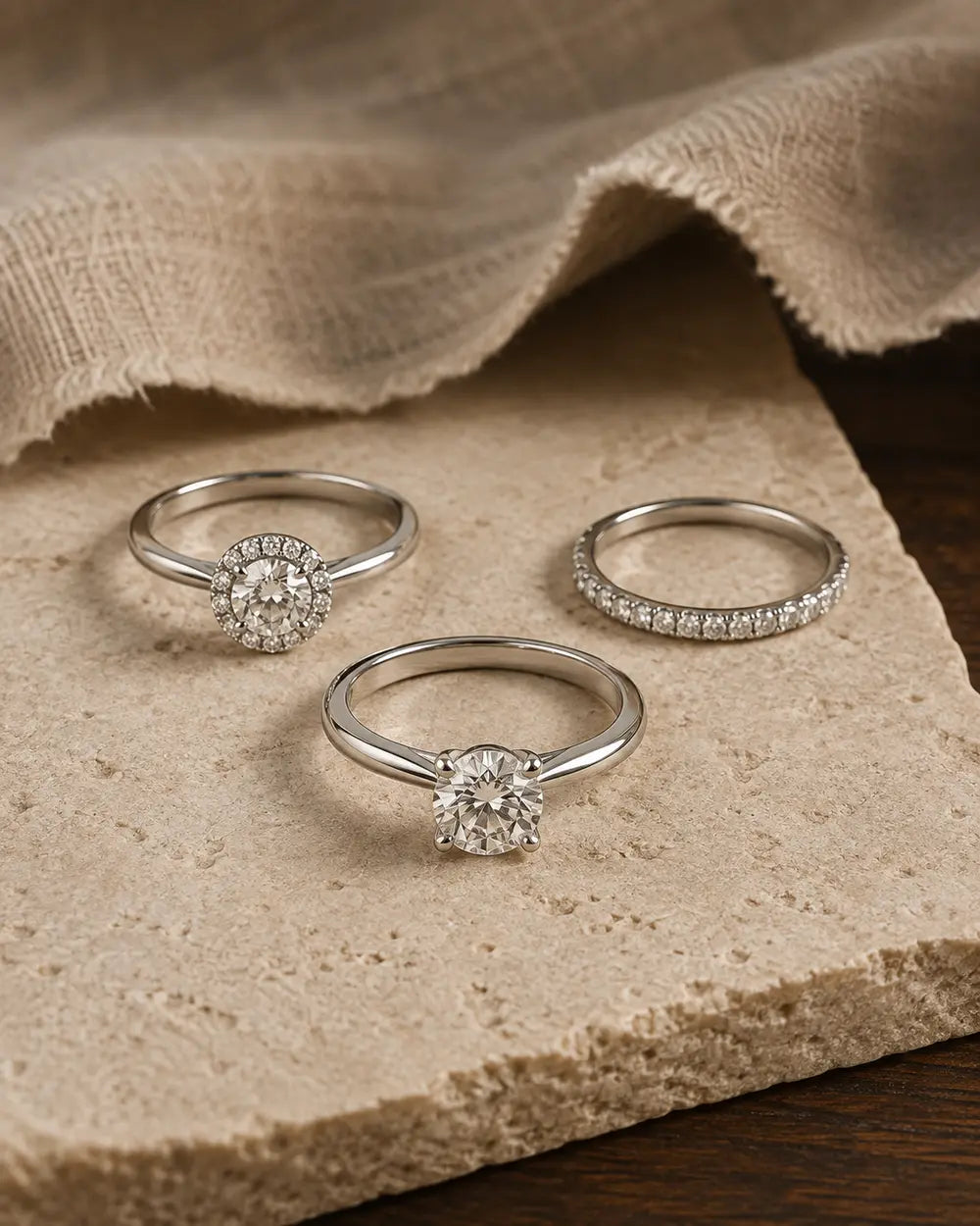Moissanite ring collection